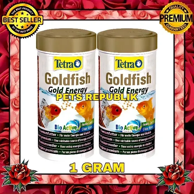 MAKANAN IKAN • PR PELET TETRA GOLDFISH GOLD ENERGY FISH FOOD 1 GRAM