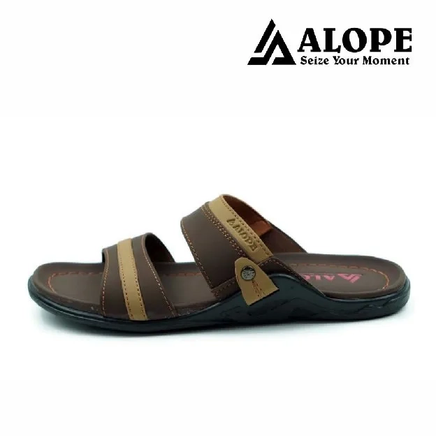 Bisa COD - Sandal Kulit H06 ALOPE Pria - dmn