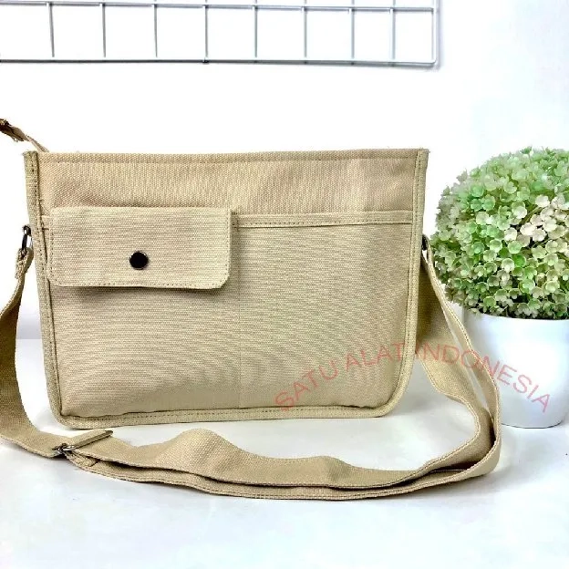 Tas Selempang BESTIEAN 100% Canvas Premium Tebal Tas Kanvas