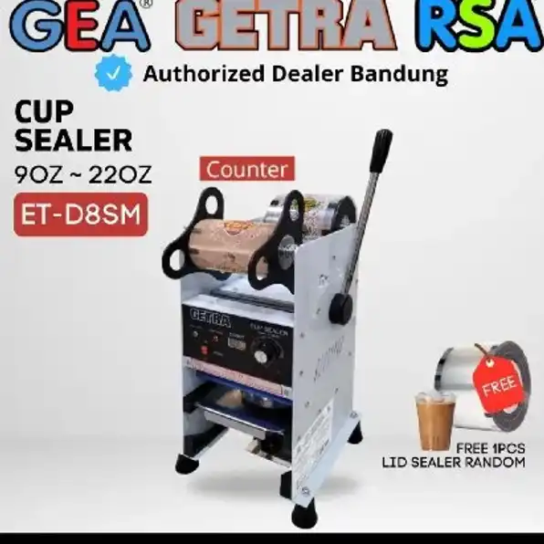 manual cup sealer getra mesin press minuman