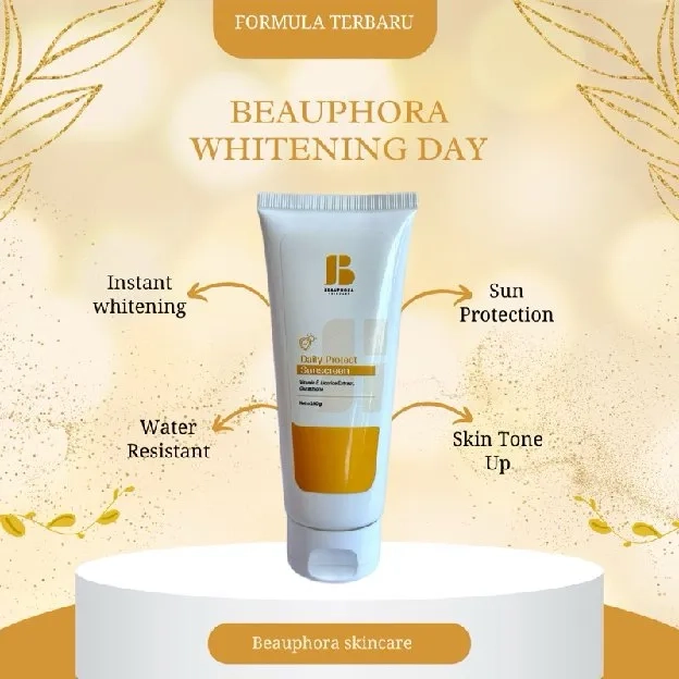 [baru] beauphora sunscreen memutihkan kulit secara instant alami