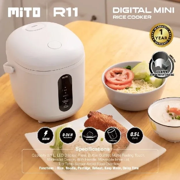 Mito Digital Rice Cooker R11 R-11 R 11 KAPASITAS 0,5L