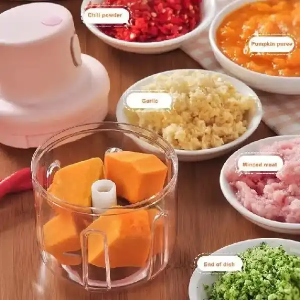 Blender Chopper mini Penggiling Bumbu Sayur Buah dengan USB | Blender Juicer Elektrik USB Rechargeab