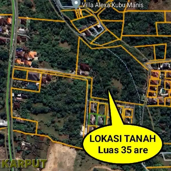 Dijual 35 are, Jl. Melasti Ungasan Kuta Selatan