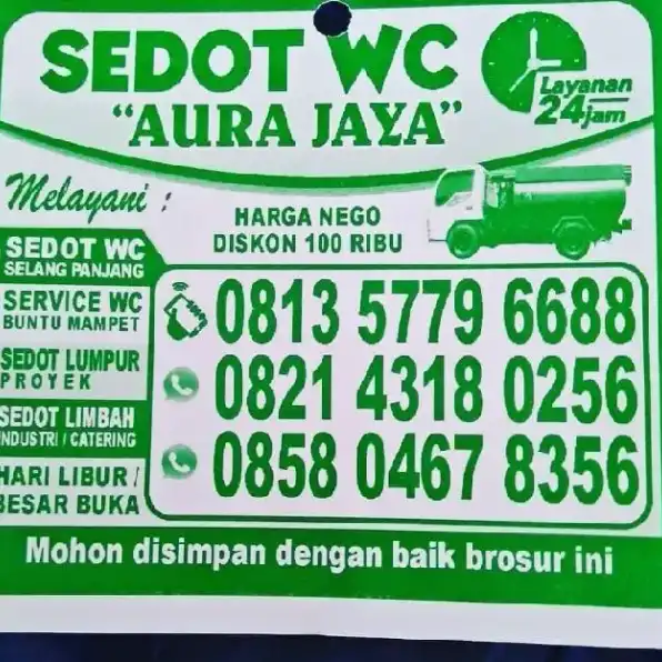 sedot WC malang termurah