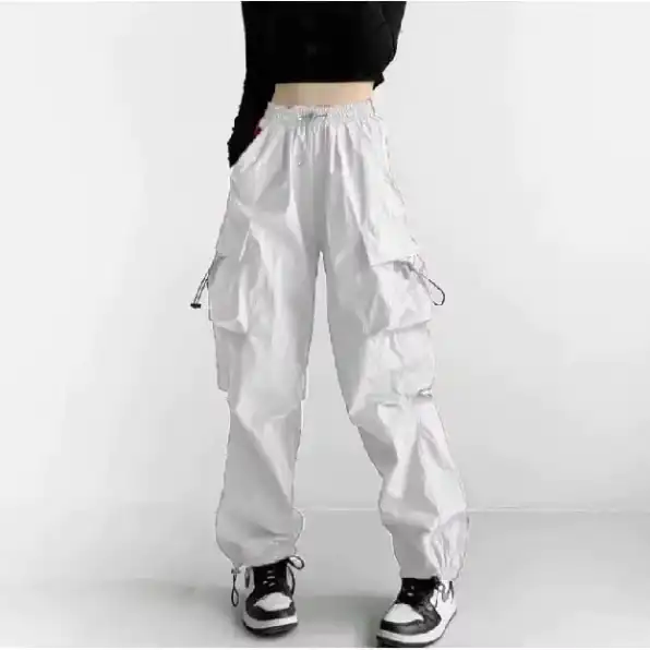 Cargo Pants Wanita Highwaist Loose Korean Style - Celana Kargo Wanita Terbaru