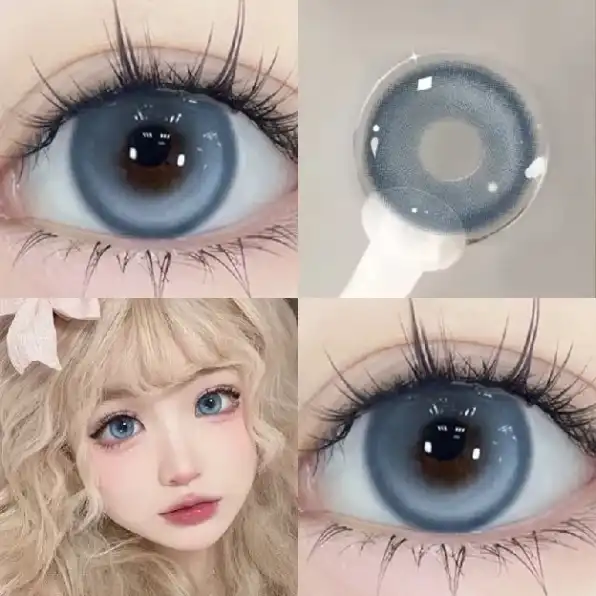 Mysticeyes Softlens Blue Colored Lenses Softlens 14.5mm cosplay softlens 1 pasang murah soflens Free