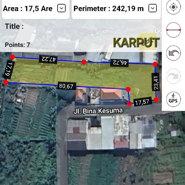 Dijual 17,68 are, Jl. Jln. Bina Kesuma Depan Sekolah Gandhi Cokroinoto Ubung Kaja Denpasar