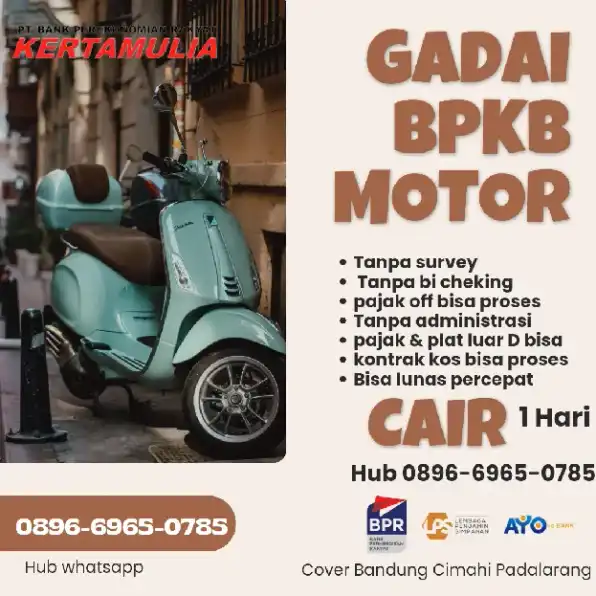 terima Gadai BPKB motor Bandung kota