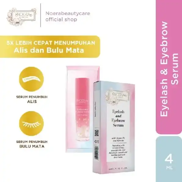 Noera Eyelash & Eyebrow Serum | Serum Bulu Mata dan Alis | Serum Pemanjang Bulu Mata