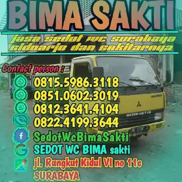 Jasa Sedot Wc Surabaya 0851-0602-3019 Bima sakti