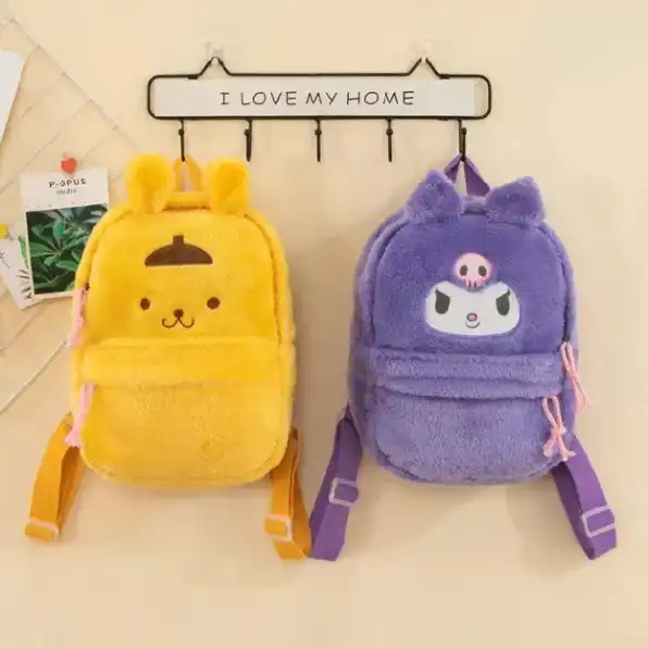 Tas Anak Lucu Sanrio Kuromi, Melody, Cinamonroll, Pompompurin, Tas Ransel Sekolah Anak Perempuan Aes