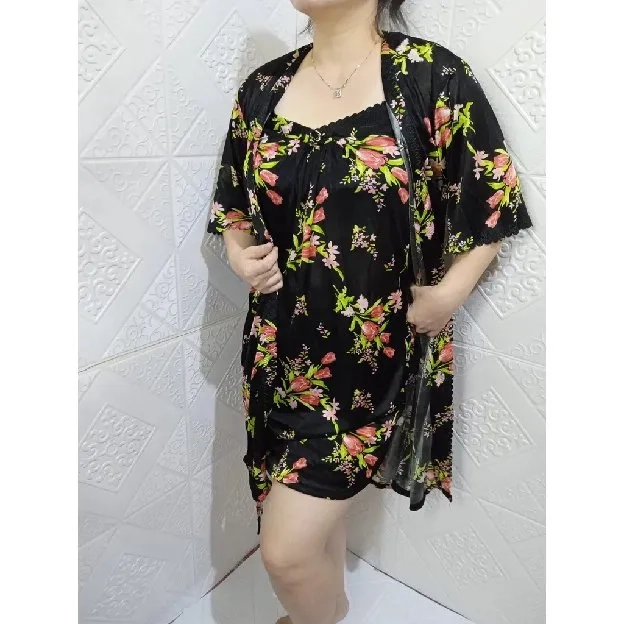 Kimono Lingerie Kembang Pond import Murah Berkualitas