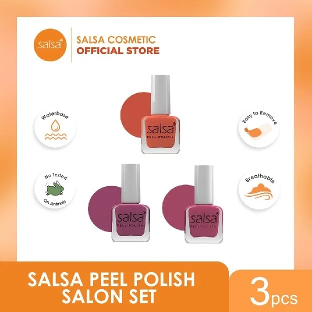 [HARGA PER BOX] SALSA KUTEK PEEL OFF HALAL - PEEL POLISH KLUPAS BREATHABLE HIJAB FRIENDLY