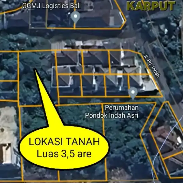 Dijual 3,5 are, Jl. Pondok Indah Selatan Citra Land Cargo Ubung Denpasar