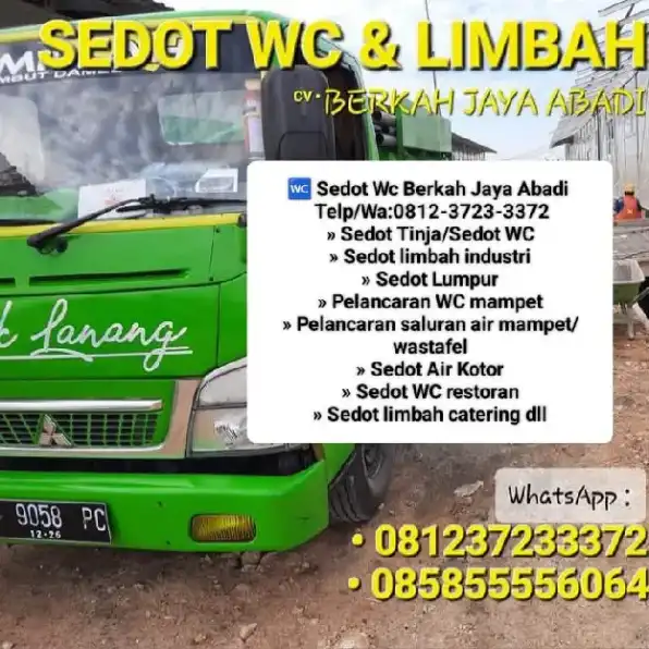 Sedot Wc Limbah Sidoarjo Telp/Wa:0812-2372-3372 Berkah jaya Abadi