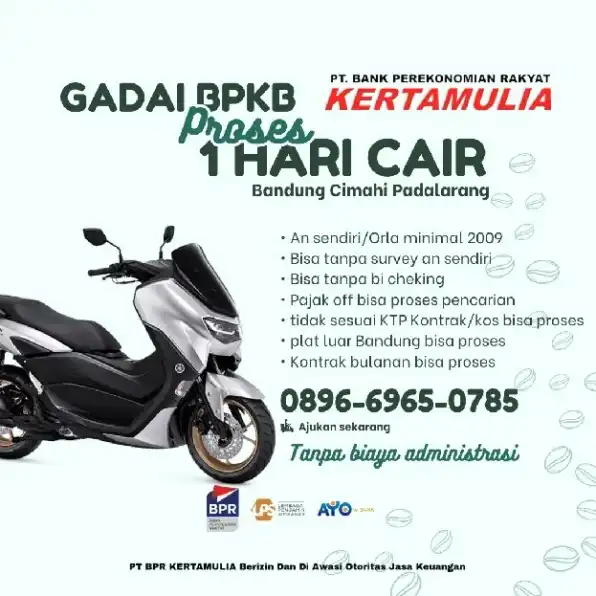 terima Gadai BPKB motor Bandung