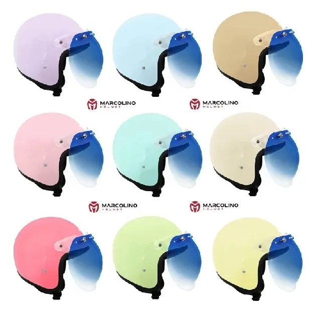 Helm Bogo Retro Marcolino Pastel Edition SNI Gradient Blue