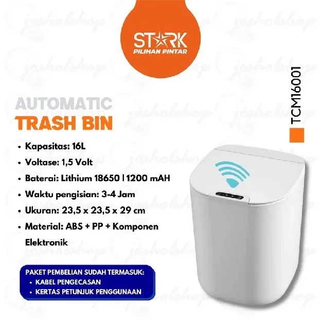 TEMPAT SAMPAH SENSOR OTOMATIS 16 L TEMPAT SAMPAH ELEKTRIK 16 L