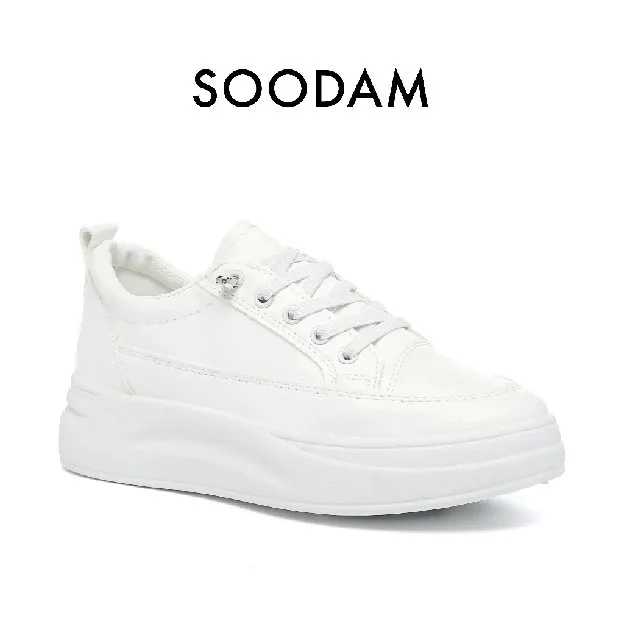 PVN Soodam Sepatu Sneakers Sport Kets Putih Hitam Wanita Kasual White