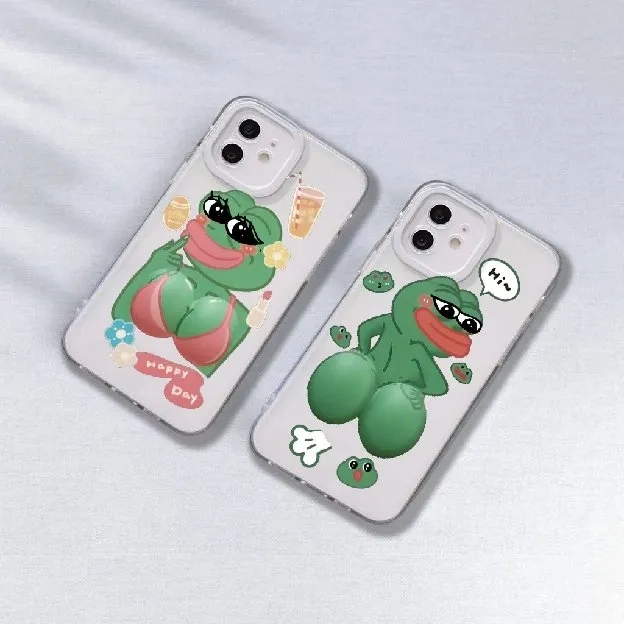 Case Bening Protect Fashion frog pepe For oppo/vivo/realme/xiaomi/iphone/samsung/infinix