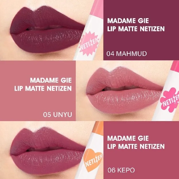 Madame Gie Lip Matte Netizen +62 - Lipstik Tahan Lama