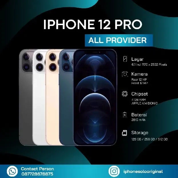 IPHONE 12 PRO 256GB Murah Alloperator 