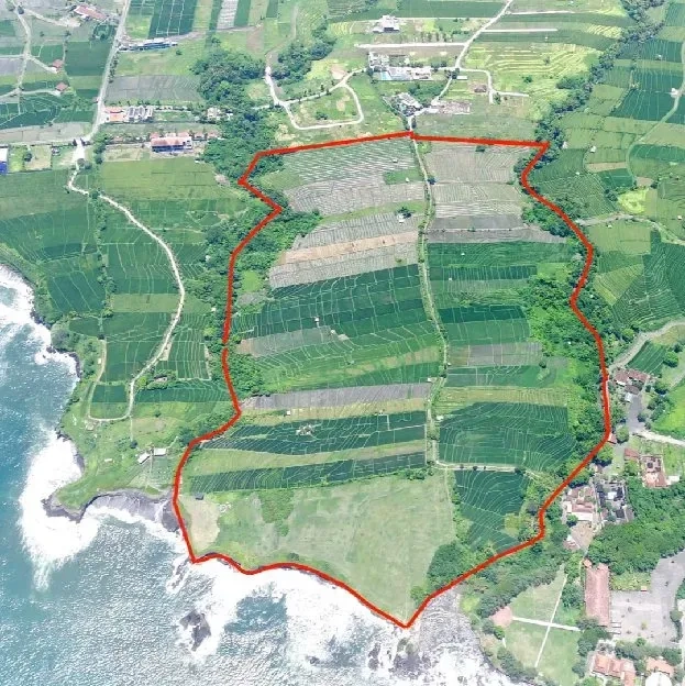 Dijual 19,4 Ha. Pantai Panggungan Pantai Kedunggu Tanah LOT Kediri Tabansn