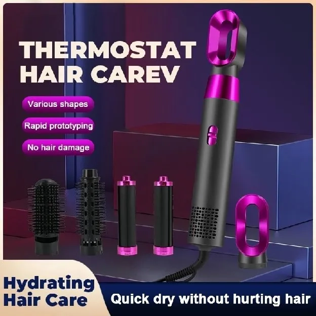 PHILIPS Hair dryer 5in1 catokan rambut curly Suhu ion negatif 57 ° pengering rambut Serbaguna sisir