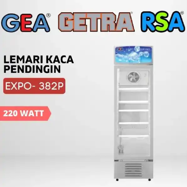 showcase 1 pintu tinggi 2 meter