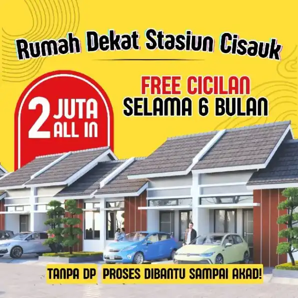 RUMAH KOMERSIL GRAND ARTHA MULYA FREE ANGSURAN SELAMA 6 BULAN