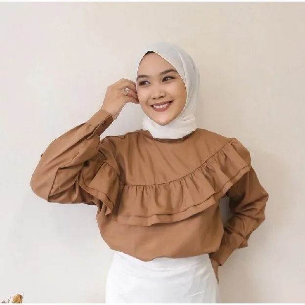 Atasan import / Narina Blouse Ruffle