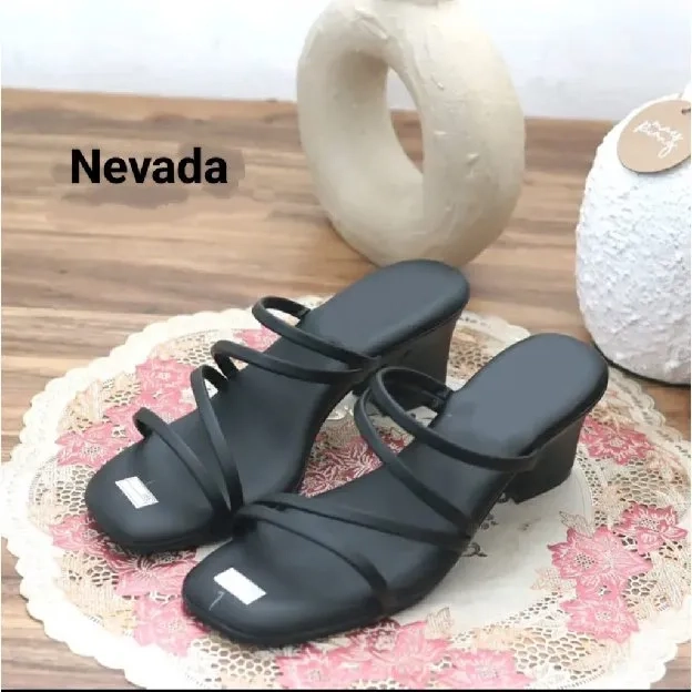 Sandal Heels Wanita Sandal Hak Tahu Wanita Premium