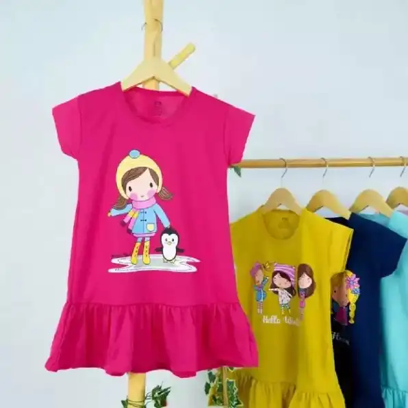 DRESS ANAK USIA 4-8 TAHUN STOK SESUAI GAMBAR