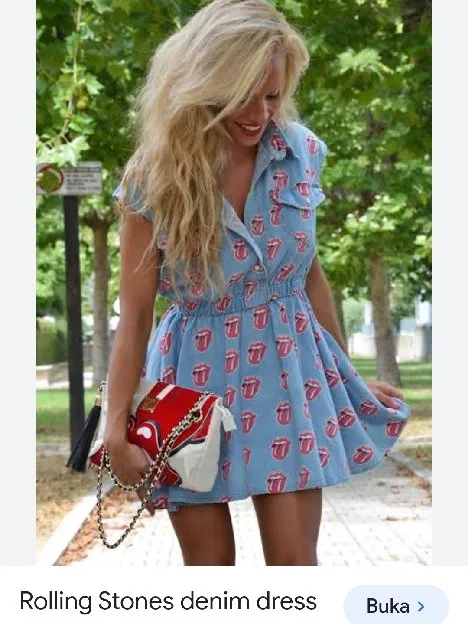 ROLLING STONES DENIM DRESS