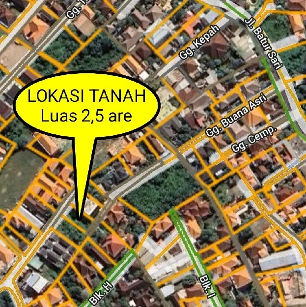 Dijyal 2,5 are, Jl. Batur Sari Gg. Buana Asri Sanur Kauh Denpasar