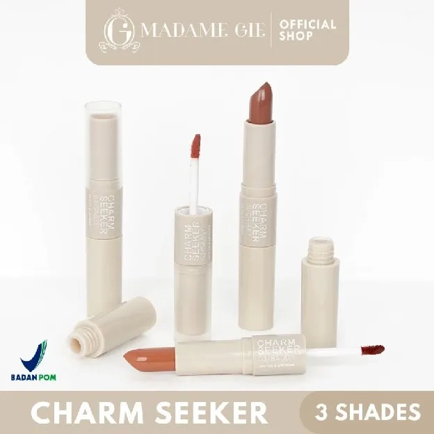 ORIGINAL Madame Gie 2in1 Lips Charmseeker Lip Cream Ombre Lipstick MadameGie 2 in 1 BPOM