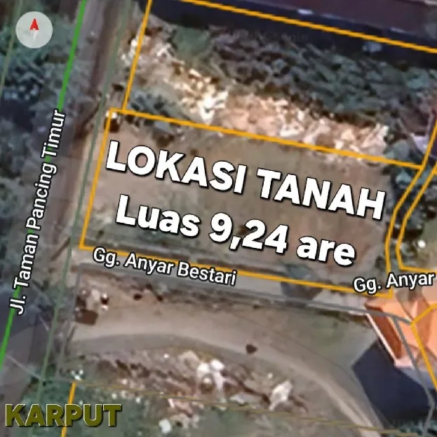 Dijual 9,24 are, Jl. Taman Pancing Timur Pemogan Denpasar Srlatan