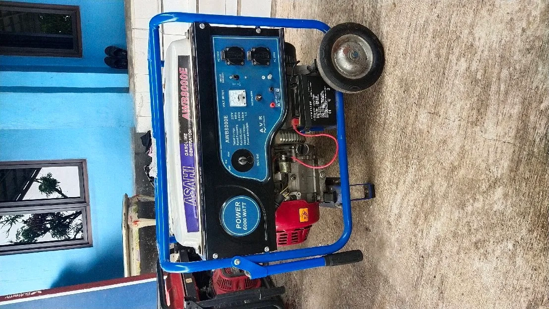 For Sale Genset Generator ASAHI 6500 Watt Normal Gress Banget Orisinil Free Kabel