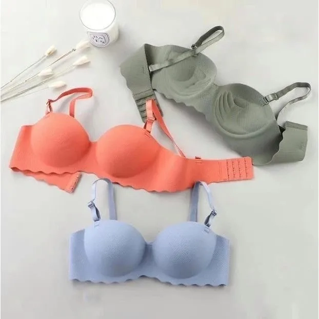 Premium JAPAN Quality Seamless Push Up Bra Wanita Tanpa Kawat