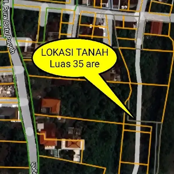 Dijual 35 are, Jl. Pura Batu Pageh Pantai Melasti Ungasan Kuta Selatan