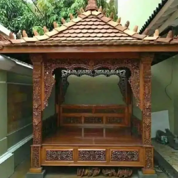 rumah gazebo bahan jati