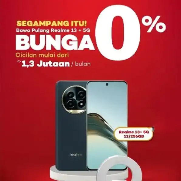 Segampang itu Nyicil  Realme 13 5G di Home Credit, Promo bunga 0% Free cicilan 1x