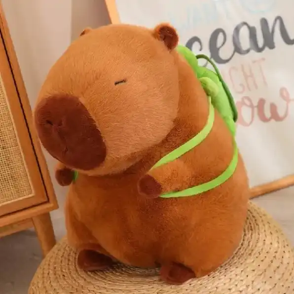 Capybarra Plush Doll Kawaii Capybara Stuffed Animals Capybara Tas Kura Kura Lucu dan Gemoy Hadiah Ul