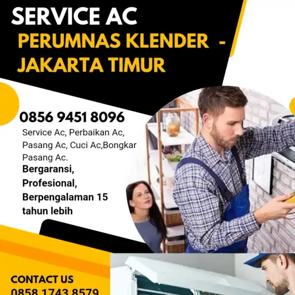 JASA SERVICE AC DAERAH PERUMNAS KLENDER JAKARTA TIMUR