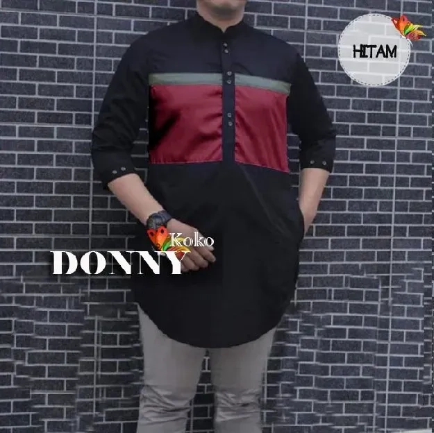 Ec Blouse Koko Pria Donny Putih l atasan fashion baju kemeja koko wanita