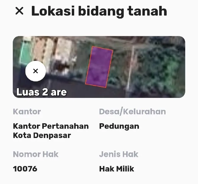 Dijual 2 are, Jl. Pulau Moyo I Pedungan Denpasar Selatan