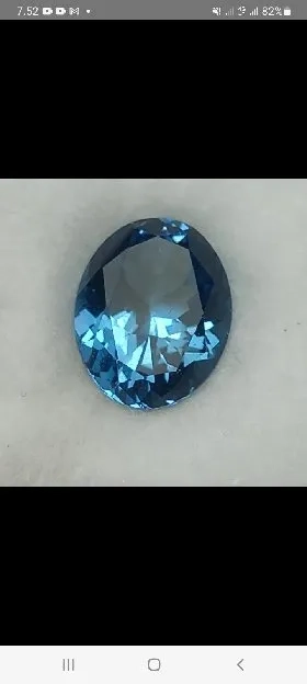 natural blue topaz london 3.50ct