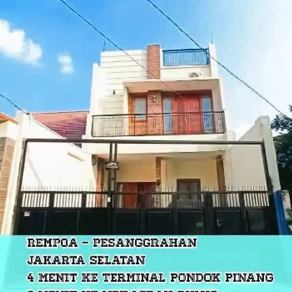 Rumah Baru Murah Siap Huni di Rempoa,Lebak Bulus,Pondok Pinang