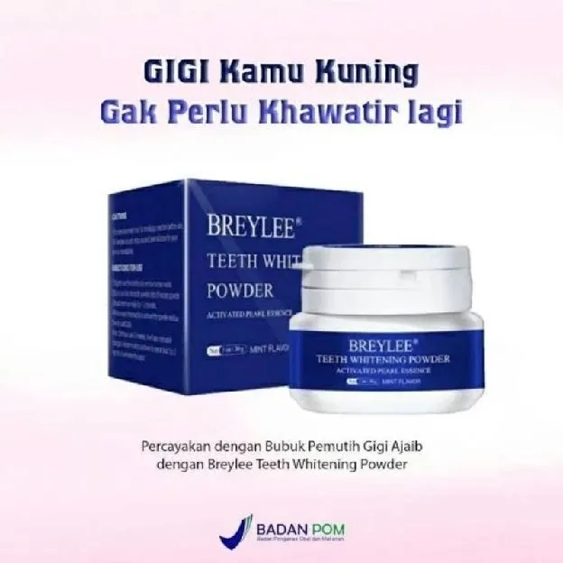 [BIG SALE] Breylee teeth whitening powder pemutih dan penghilang karang gigi original 100%